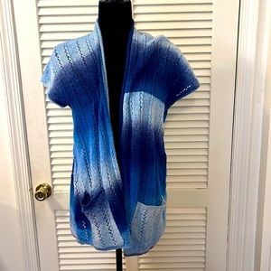 Blue cardigan